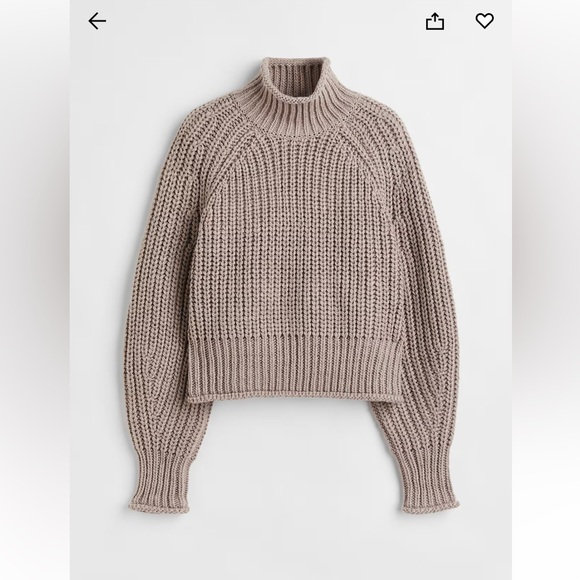 H&M Sweaters - H&M Cream Turtleneck Sweater